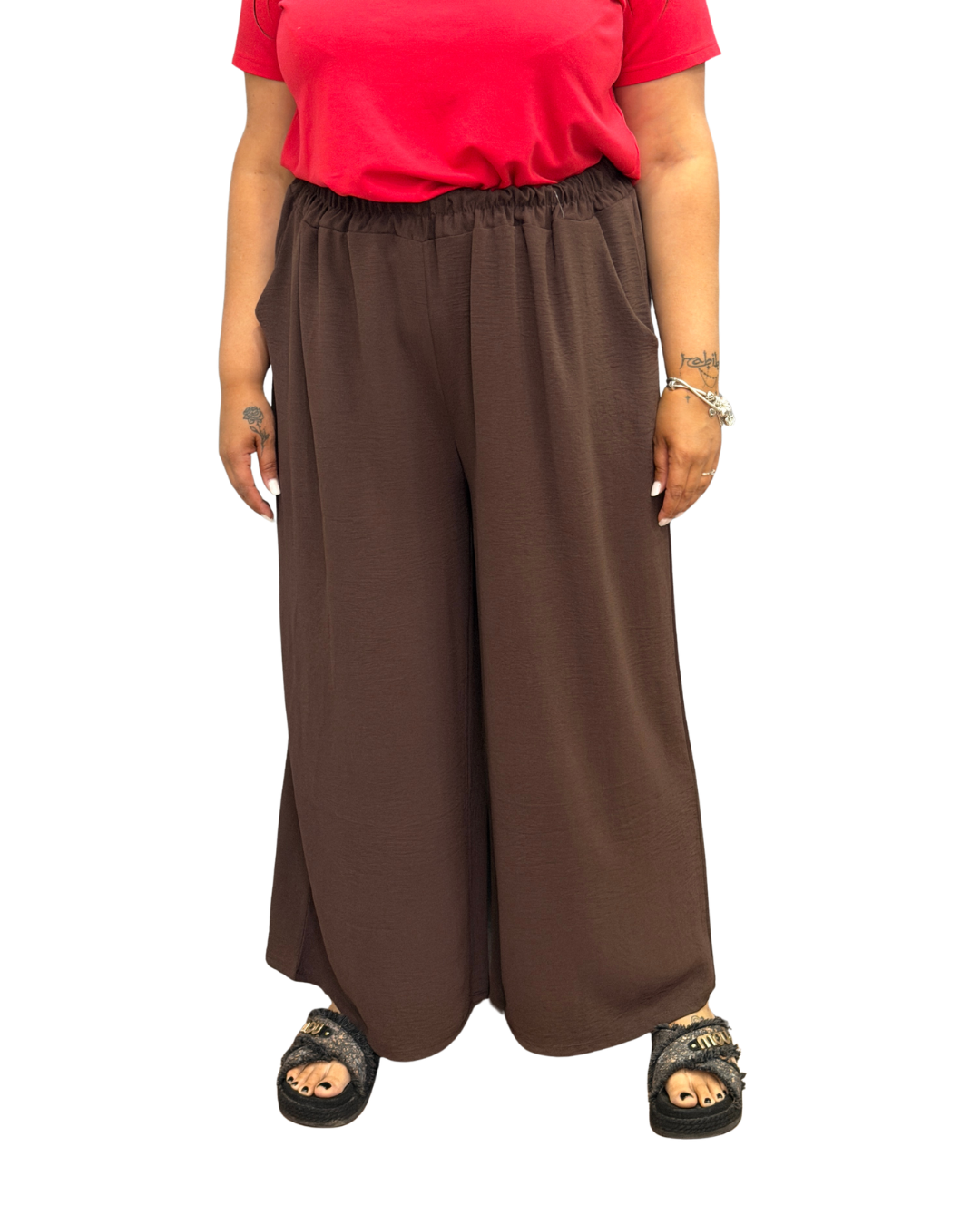Pantalone Viscosa - Marrone