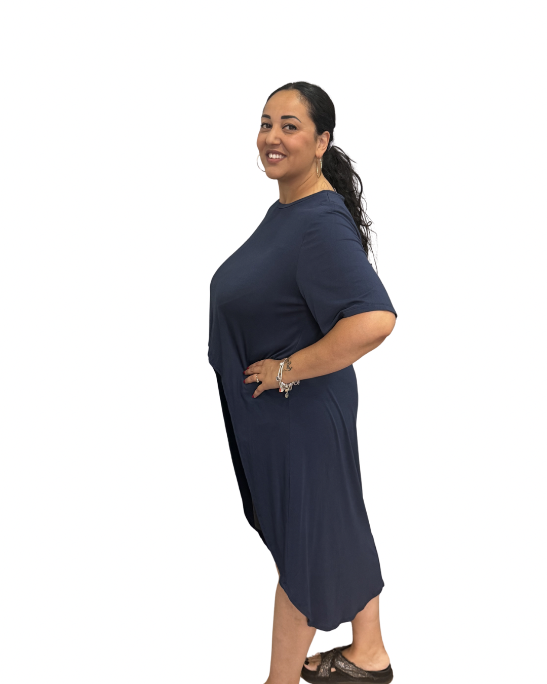 T-Shirt Dress - blu