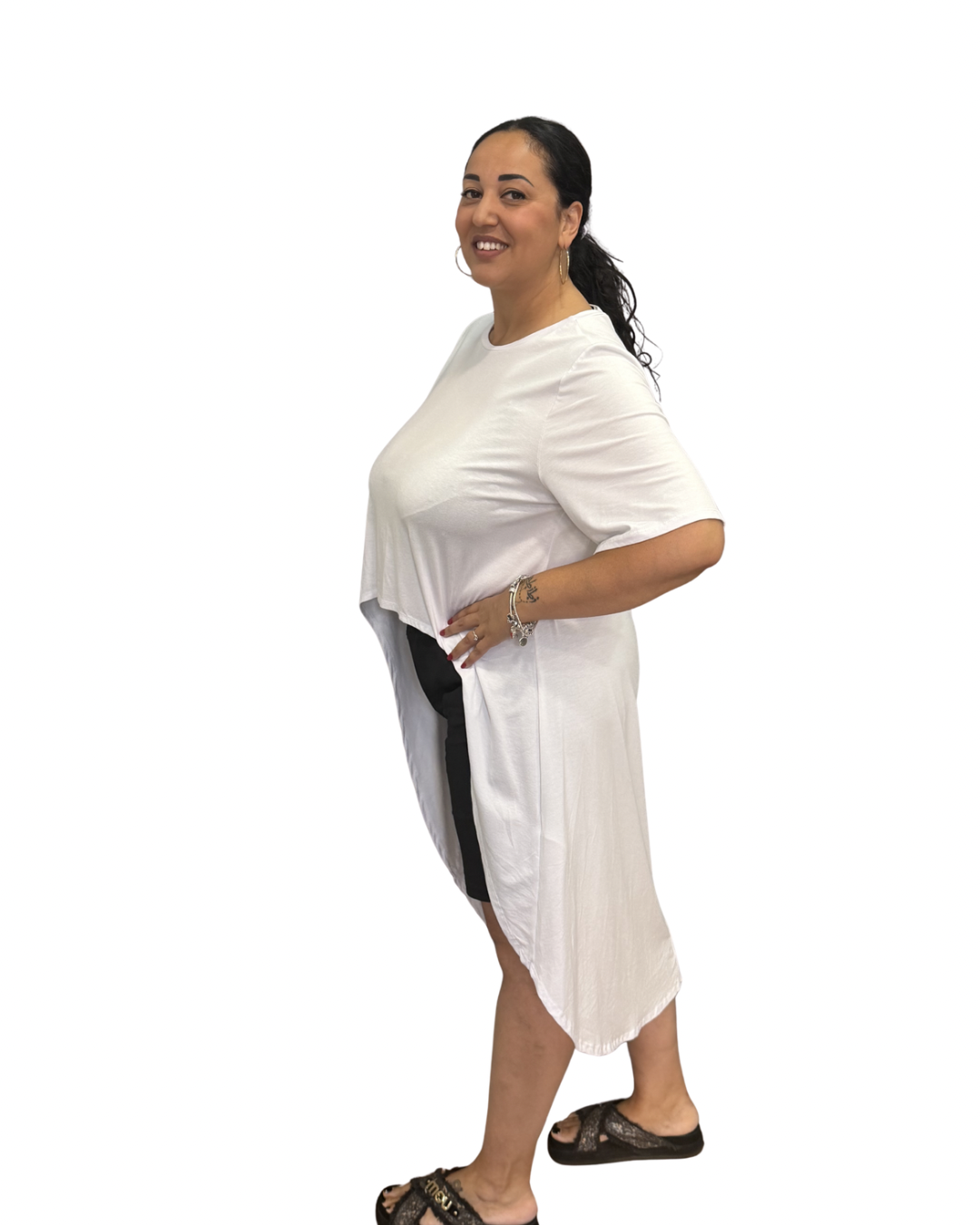 T-Shirt Dress - bianco