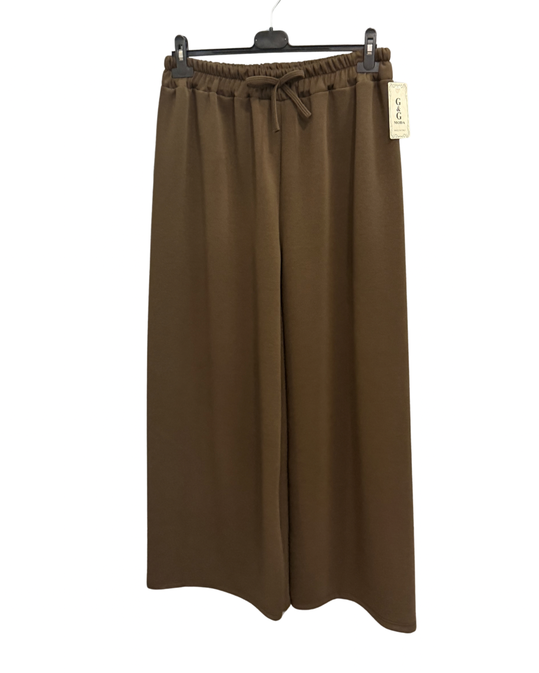 Pantalone tuta a Palazzo - Marrone