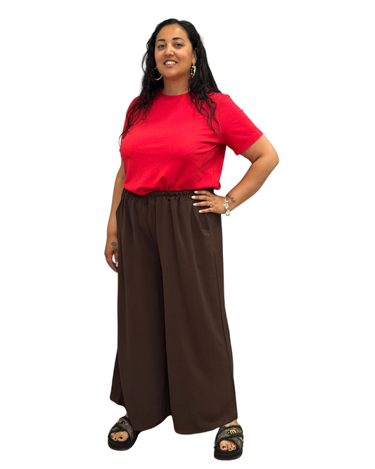 Pantalone Viscosa - Marrone