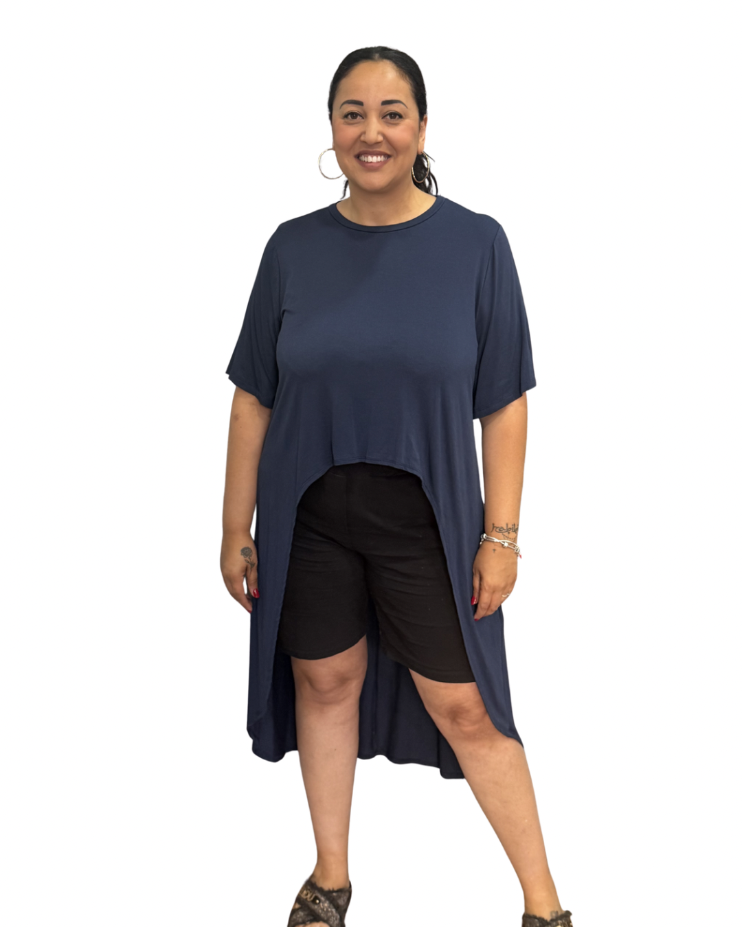 T-Shirt Dress - blu