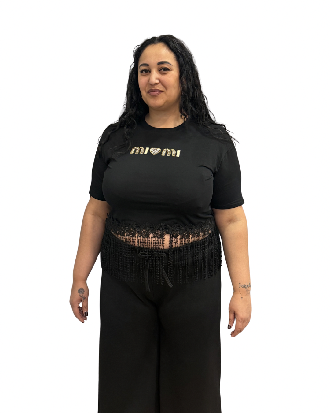 Maglia Crop - Nera