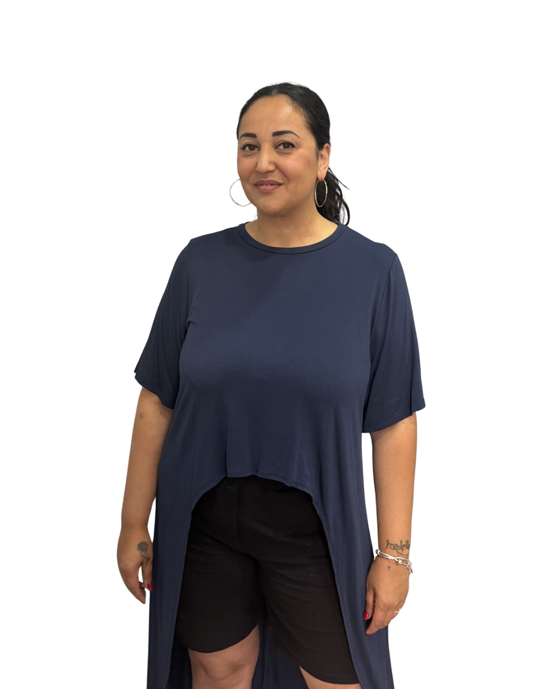 T-Shirt Dress - blu