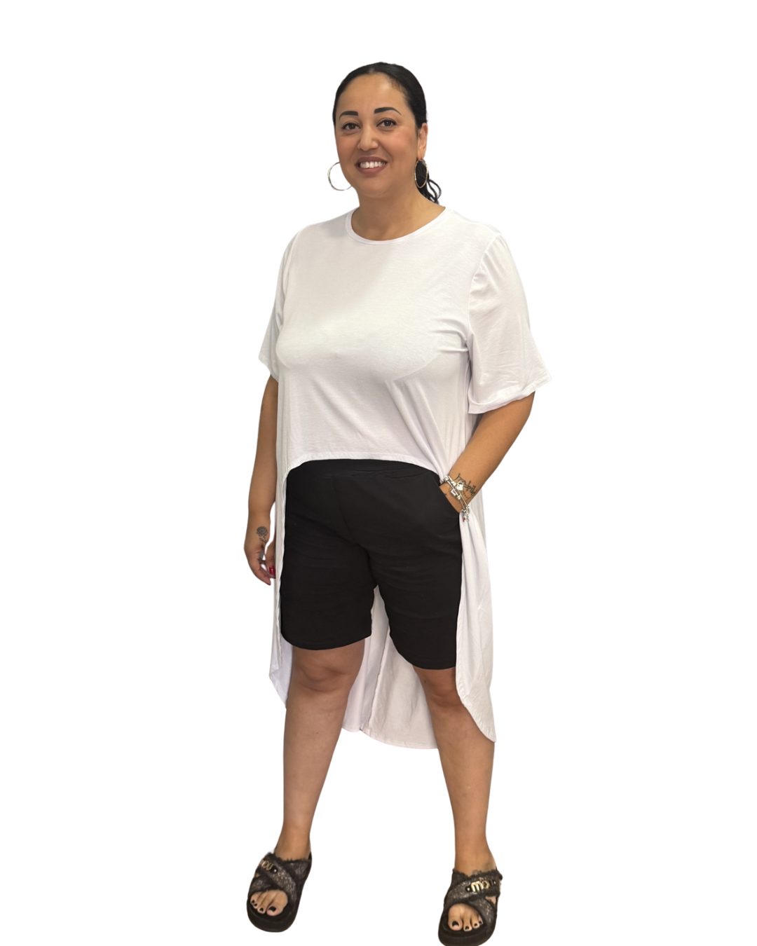 T-Shirt Dress - bianco