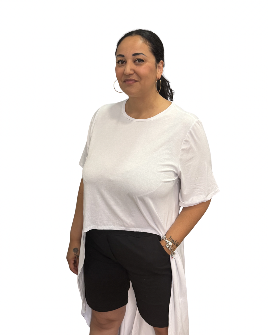 T-Shirt Dress - bianco