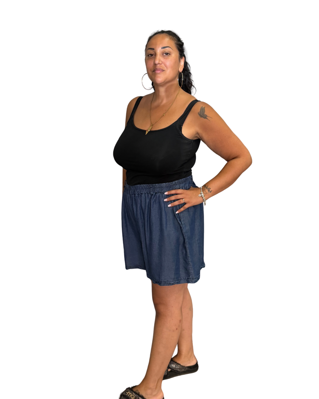 Pantaloncino Jeans Scuro