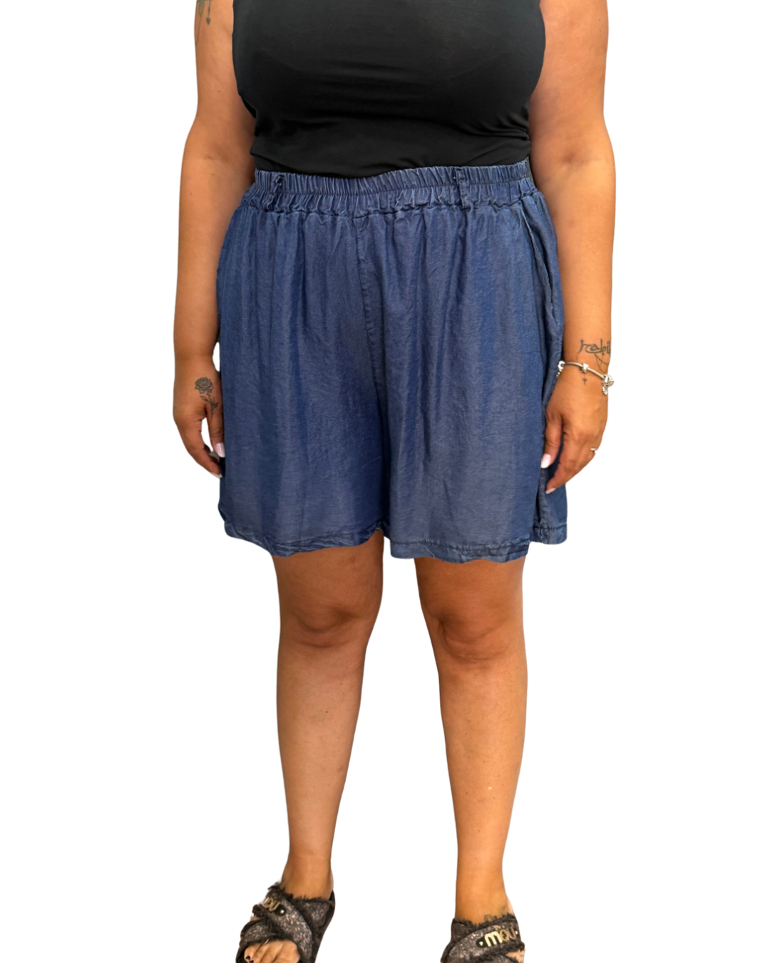 Pantaloncino Jeans Scuro