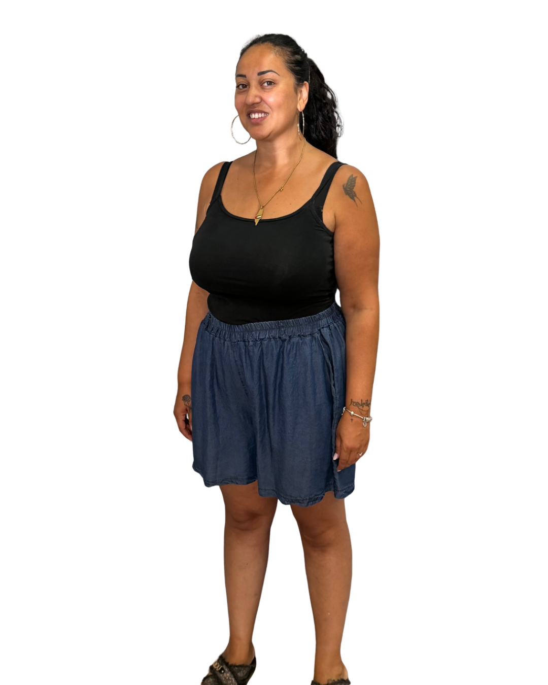 Pantaloncino Jeans Scuro