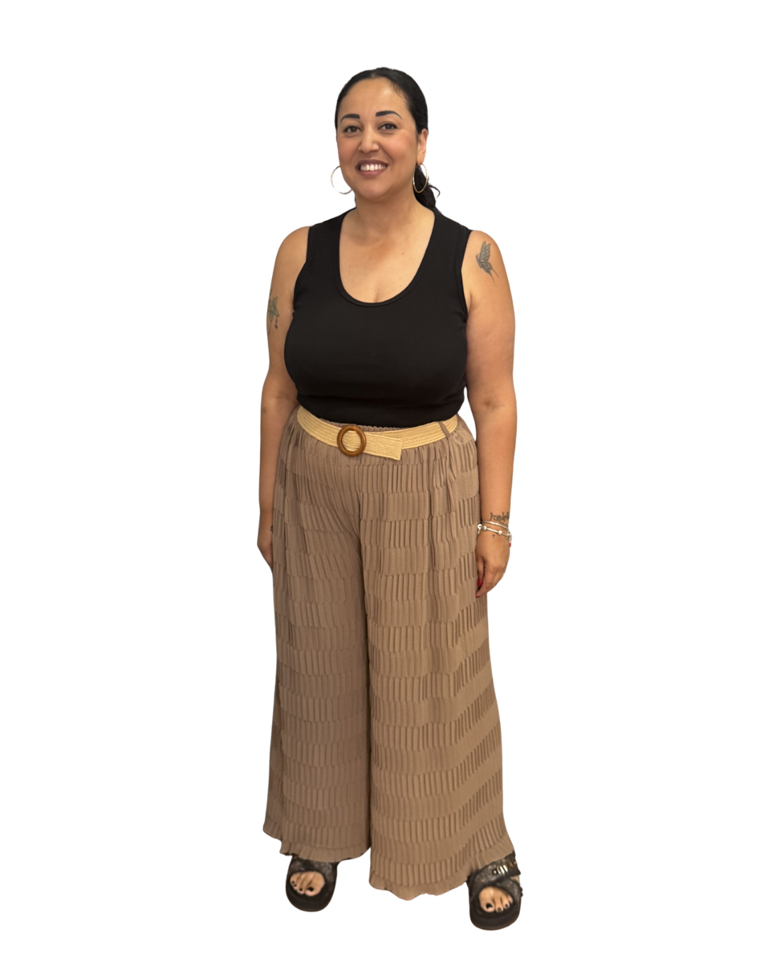 Panta Palazzo - Beige