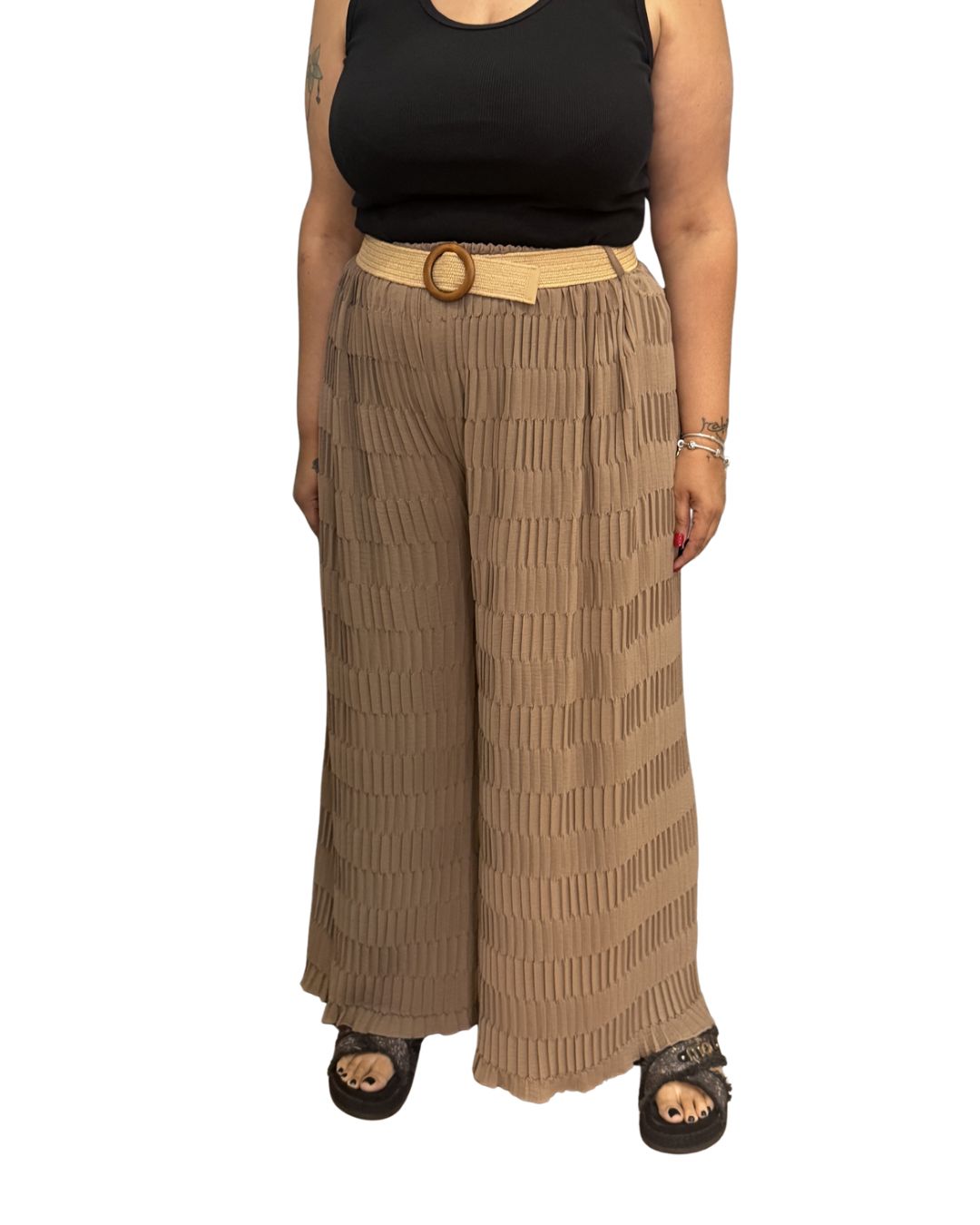 Panta Palazzo - Beige