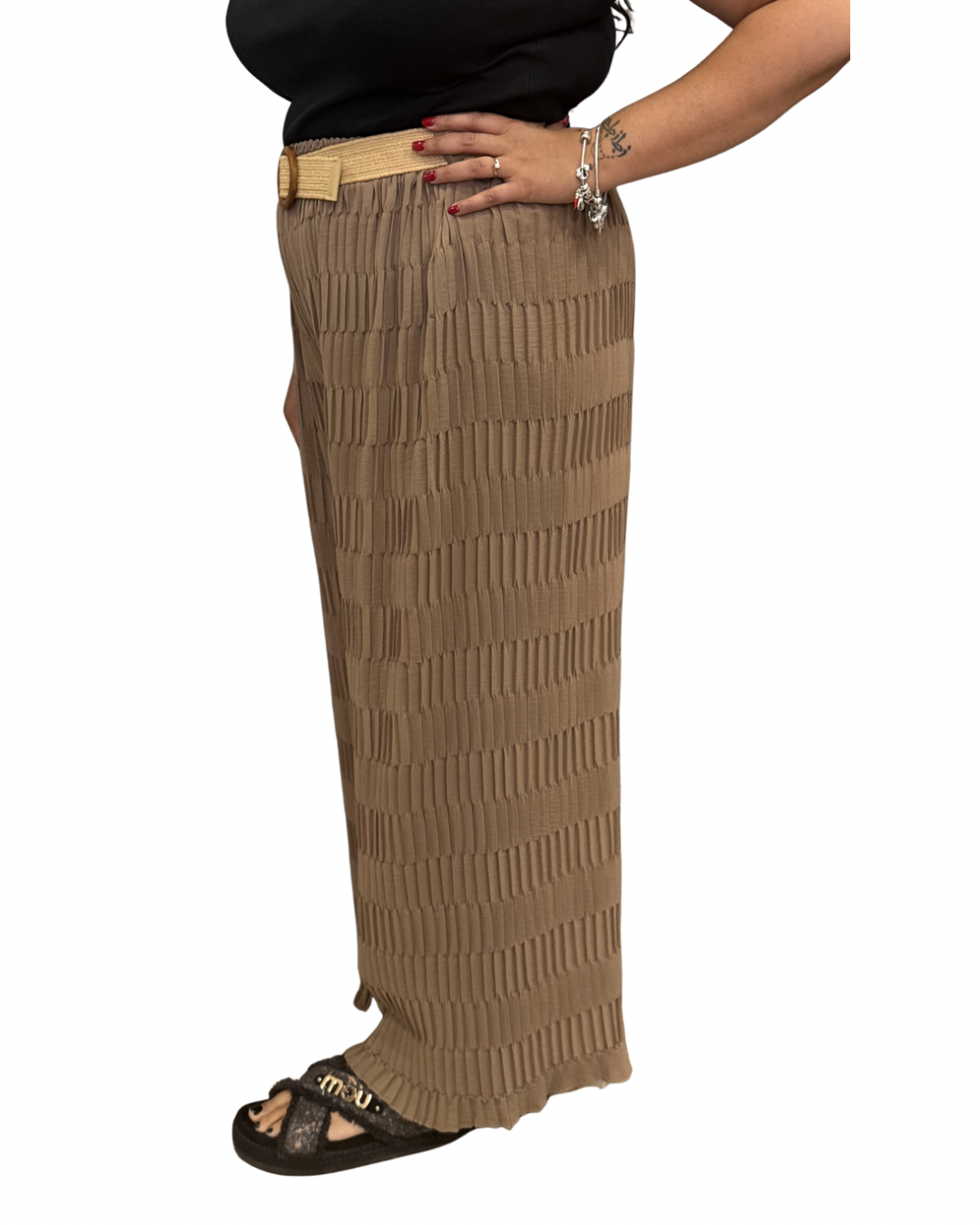 Panta Palazzo - Beige