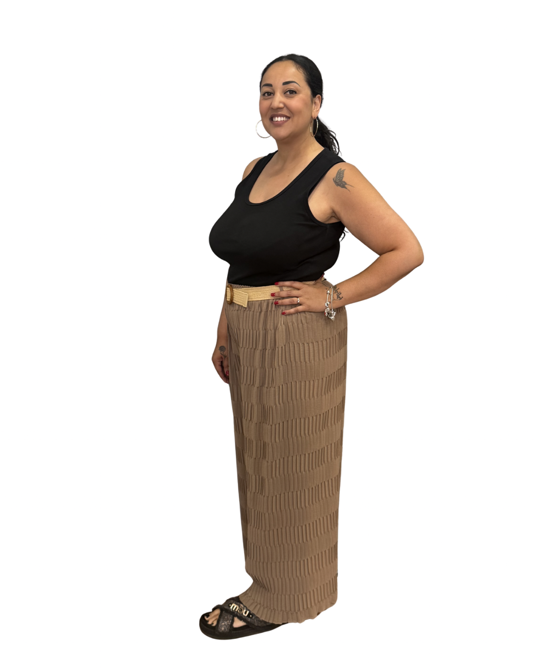 Panta Palazzo - Beige
