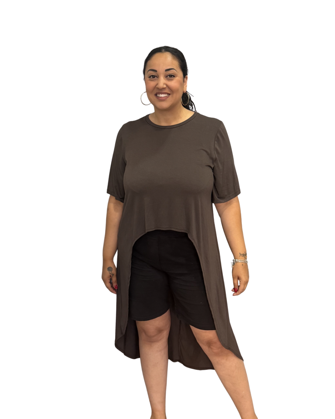 T-Shirt Dress - Marrone