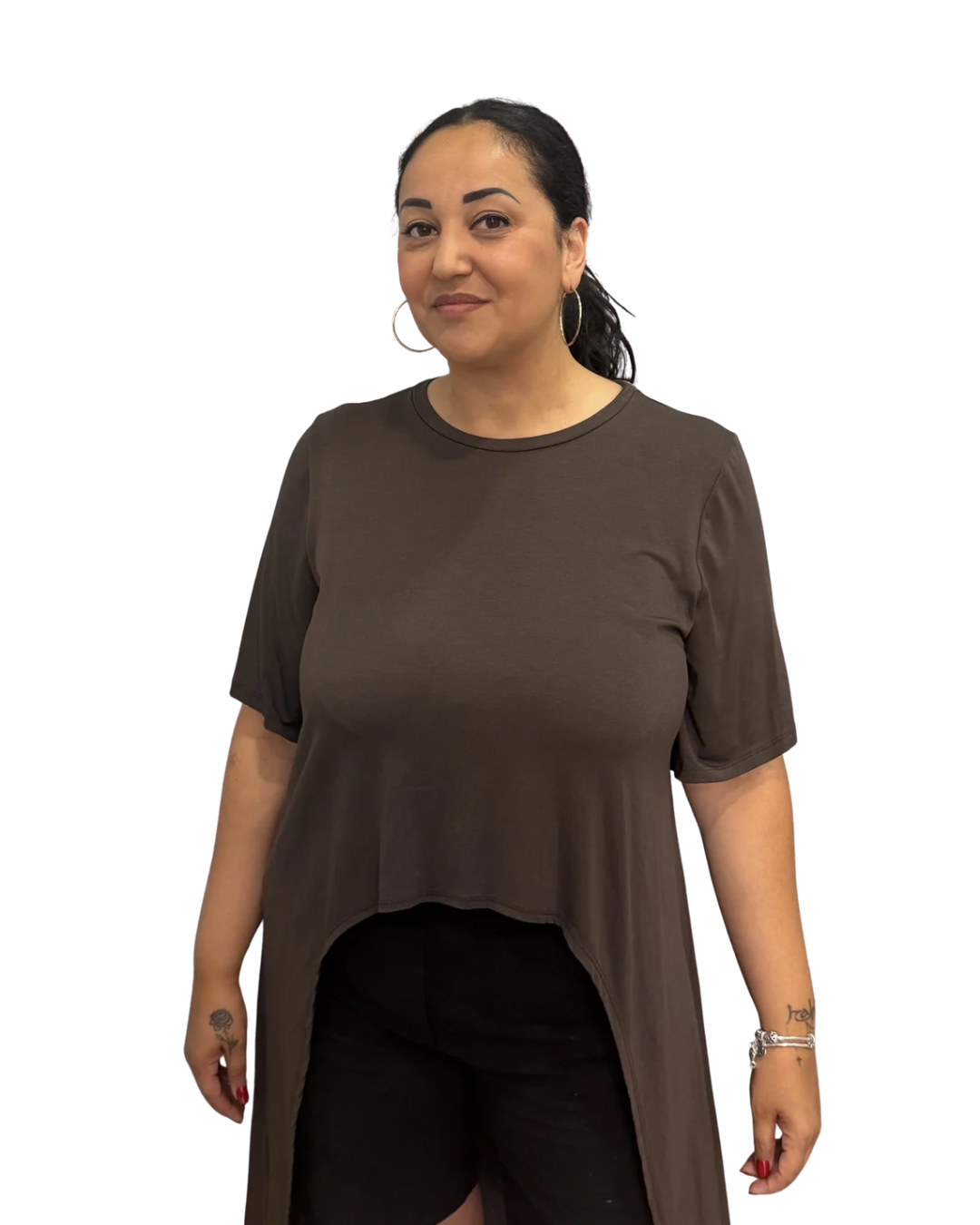 T-Shirt Dress - Marrone